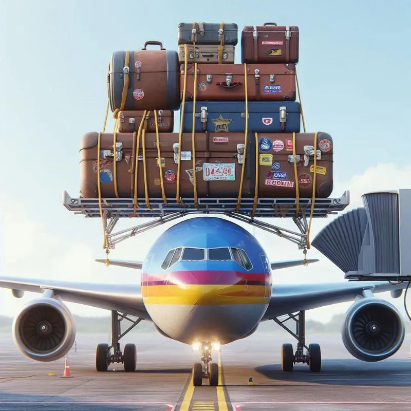 ¿Cómo se llaman las maletas que van arriba del avión?
