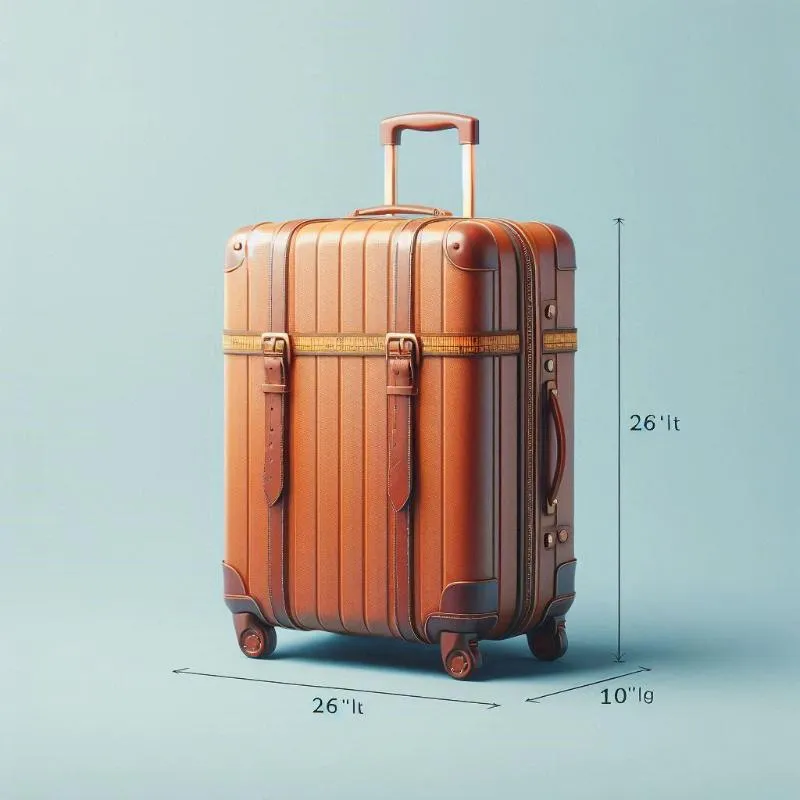 ¿Cuál es la medida de una maleta de 20 kilos?